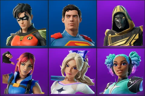 Robin, Superman, Blitz Knight, Explorer Emilie, Haylee Skye, Synthwave