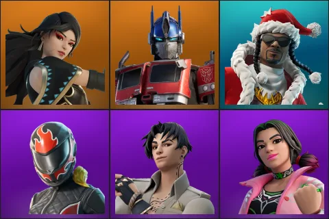 Era, Optimus Prime, Santa Dogg, Burnoff, Lorenzo, Mariposa
