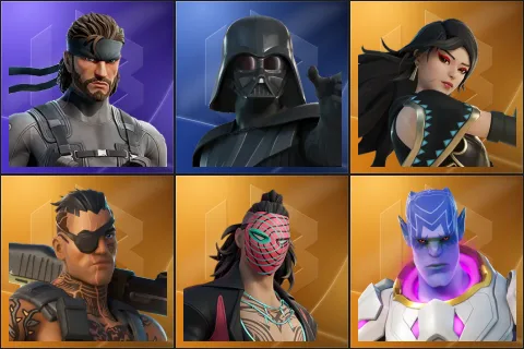 Solid Snake, Darth Vader, Era, Joey, Kado Thorne, Kymera