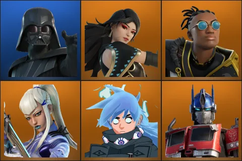 Darth Vader, Era, Malik, Mizuki, Nezumi, Optimus Prime