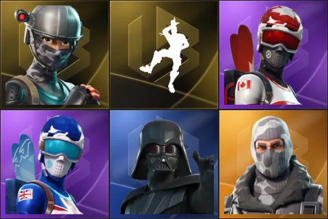 Elite Agent, Take The L, Mogul Master (CAN), Mogul Master (GBR), Darth Vader, Havoc