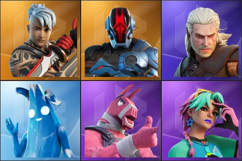 Ronin, The Foundation, Geralt of Rivia, Polar Peely, Lt. John Llama, Selene