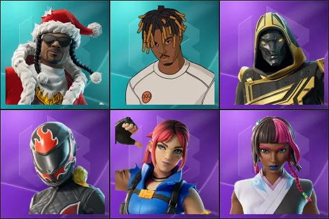 Santa Dogg, Slayer Juice WRLD, Blitz Knight, Burnoff, Explorer Emilie, Iridia Vayne