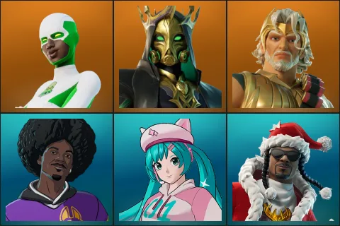 Backlash, Hades, Zeus, LBC '93 Dogg, Neko Hatsune Miku, Santa Dogg