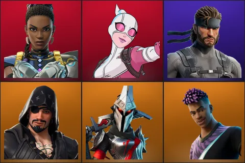 Shuri, Gwenpool, Solid Snake, Blackheart, Eternal Knight, Fade