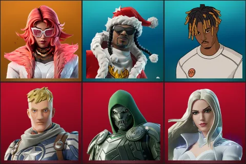 Valeria, Santa Dogg, Slayer Juice WRLD, Captain Jones, Doom, Emma Frost