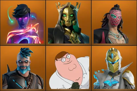 Galaxy Grappler, Hades, Kado Thorne, Omegarok, Peter Griffin, Spectra Knight