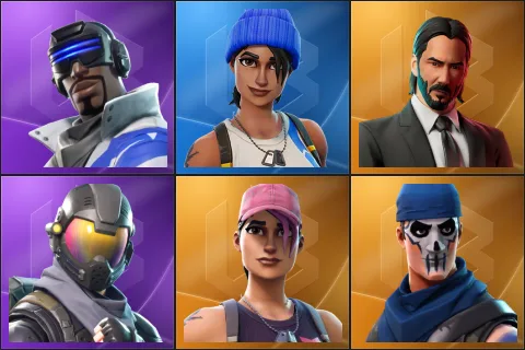 Blue Striker, Blue Team Leader, John Wick, Rogue Agent, Rose Team Leader, Warpaint