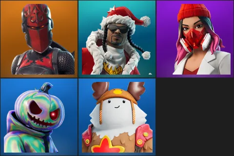 Red Knight, Santa Dogg, Yulejacket, Chrome Punk, Sled Ready Guff