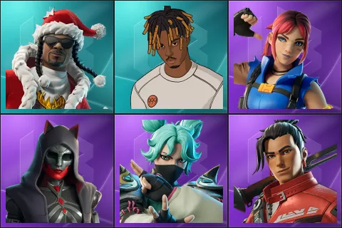 Santa Dogg, Slayer Juice WRLD, Explorer Emilie, Felina, Jade, Kendo