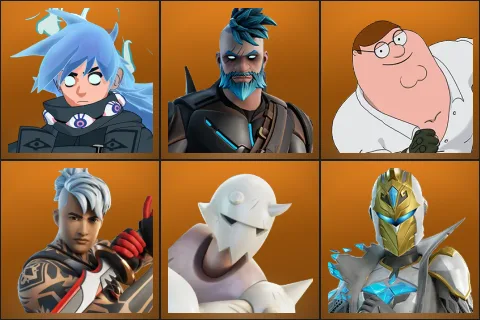 Nezumi, Omegarok, Peter Griffin, Ronin, Snap, Spectra Knight