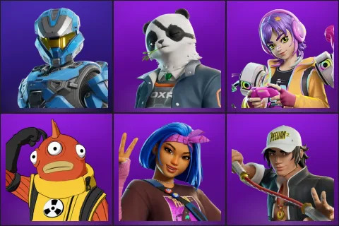 UNSC Spartan, Agent Patch, Battle Gamer Mae, Blinky Fishstick, Carina, Carter Wu