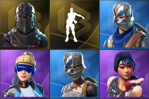 Black Knight, Floss, Blue Squire, Neo Versa, Royale Knight, Sparkle Specialist