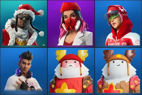 Santa Dogg, Yulejacket, Arctic Adeline, Chord Kahele, Guff Gringle, Sled Ready Guff