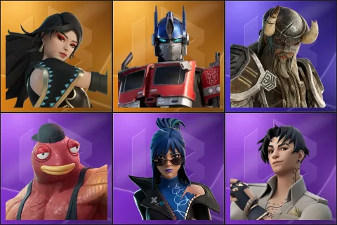 Era, Optimus Prime, Nord Warrior, Fish Thicc, Hope, Lorenzo