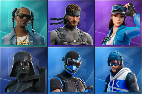Snoop Dogg, Solid Snake, Cloud Striker, Darth Vader, Fixer, Point Patroller