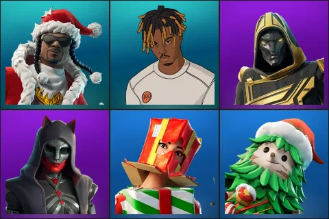 Santa Dogg, Slayer Juice WRLD, Blitz Knight, Felina, Holiday Boxy, Winterfest Bushranger