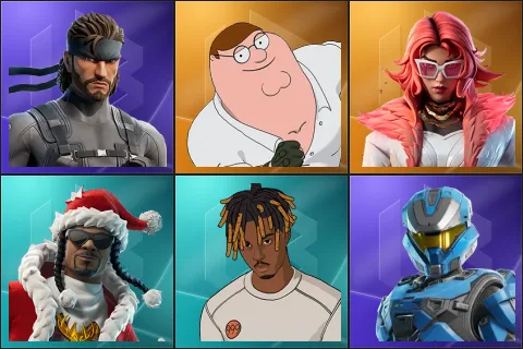 Solid Snake, Peter Griffin, Valeria, Santa Dogg, Slayer Juice WRLD, UNSC Spartan