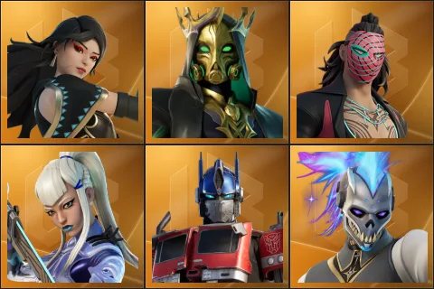 Era, Hades, Kado Thorne, Mizuki, Optimus Prime, Renzo the Destroyer