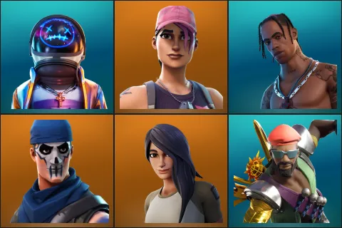 Astro Jack, Rose Team Leader, Travis Scott, Warpaint, Gear Specialist Maya, Major Lazer
