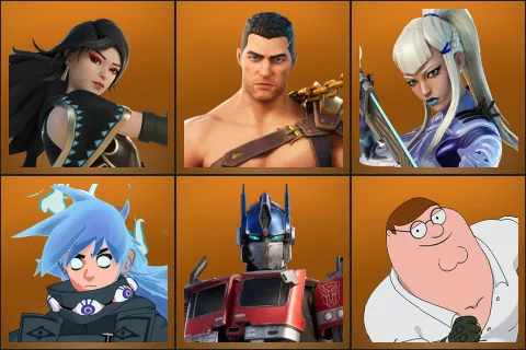 Era, Menace, Mizuki, Nezumi, Optimus Prime, Peter Griffin