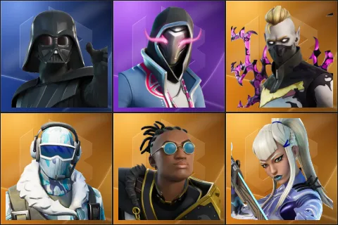 Darth Vader, Xander, Driftwalker, Frostbite, Malik, Mizuki