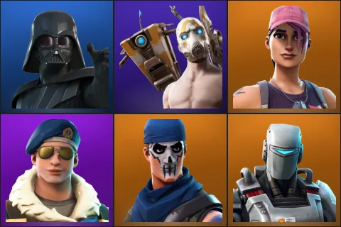 Darth Vader, Psycho Bandit, Rose Team Leader, Royale Bomber, Warpaint, A.I.M.
