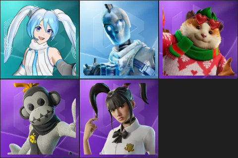Snow Miku, Glacial Dummy, Cheeks, GHOST Monks, Yuki Yubari