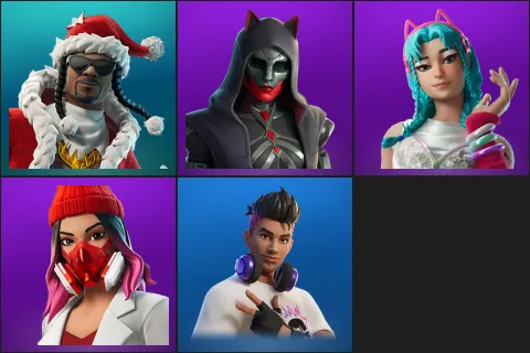 Santa Dogg, Felina, Katalina, Yulejacket, Chord Kahele