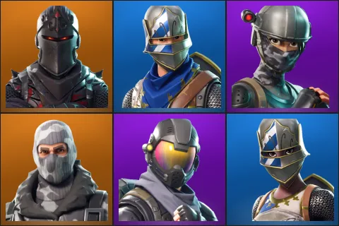 Black Knight, Blue Squire, Elite Agent, Havoc, Rogue Agent, Royale Knight