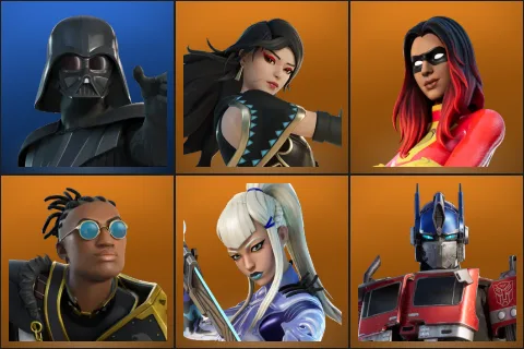 Darth Vader, Era, Joltara, Malik, Mizuki, Optimus Prime