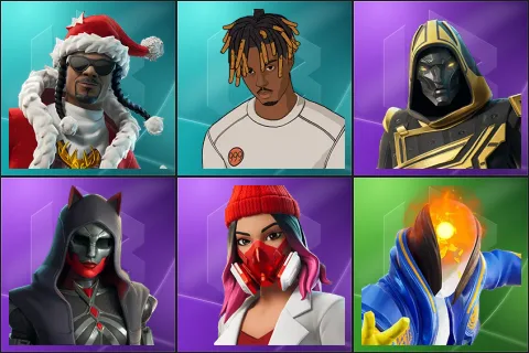 Santa Dogg, Slayer Juice WRLD, Blitz Knight, Felina, Yulejacket, Cosmic Infinity