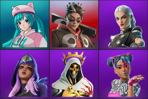 Neko Hatsune Miku, Bones, Cassidy Quinn, Raven Team Syd, Rebel Oro, Sparkle Diva