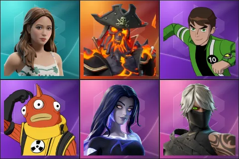 Laufey, Pyreheart, Ben Tennyson, Blinky Fishstick, Corascana, Damon
