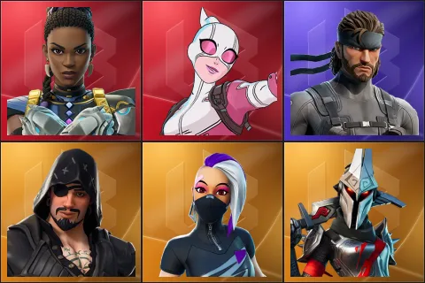Shuri, Gwenpool, Solid Snake, Blackheart, Catalyst, Eternal Knight