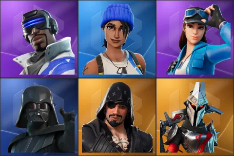 Blue Striker, Blue Team Leader, Cloud Striker, Darth Vader, Blackheart, Eternal Knight
