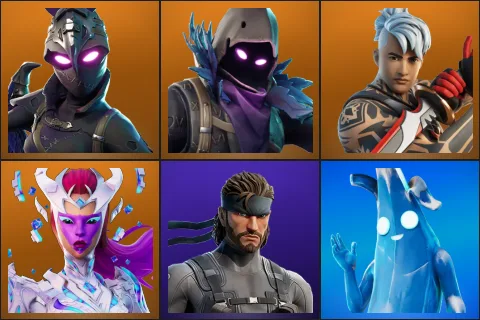 Ravage, Raven, Ronin, The Cube Queen, Solid Snake, Polar Peely