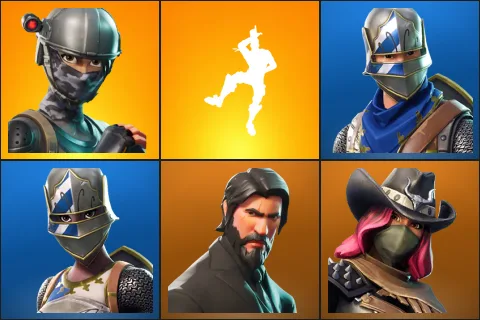 Elite Agent, Take The L, Blue Squire, Royale Knight, The Reaper, Calamity