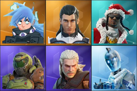 Nezumi, The Ageless, Santa Dogg, Doom Slayer, Geralt of Rivia, Glacial Dummy
