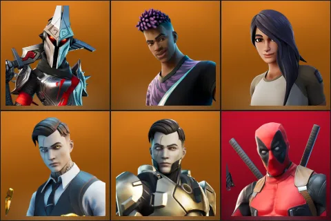 Eternal Knight, Fade, Gear Specialist Maya, Midas, Midas Rex, Deadpool