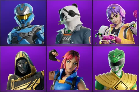 UNSC Spartan, Agent Patch, Battle Gamer Mae, Blitz Knight, Explorer Emilie, Green Ranger