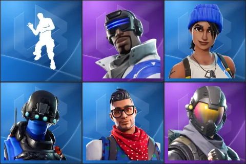 Laugh It Up, Blue Striker, Blue Team Leader, Carbon Commando, Prodigy, Rogue Agent