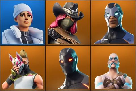 Blizzard Bomber, Calamity, Carbide, Drift, Omega, Ragnarok
