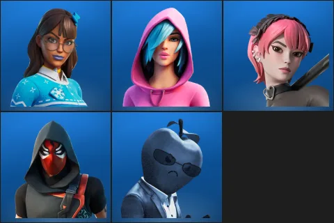 Blizzabelle, Iris, Mina Park, Seeker, Tart Tycoon