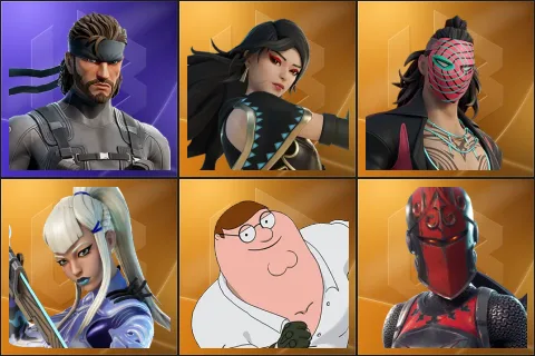 Solid Snake, Era, Kado Thorne, Mizuki, Peter Griffin, Red Knight