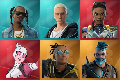Snoop Dogg, Slim Shady, Shuri, Gwenpool, Malik, Omegarok