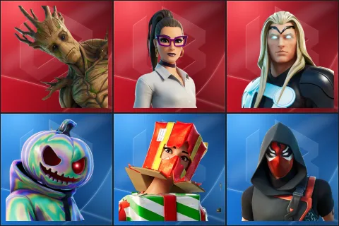 Groot, Jennifer Walters, Thor, Chrome Punk, Holiday Boxy, Seeker