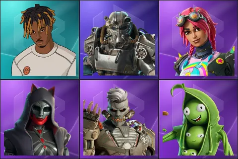 Slayer Juice WRLD, T-60 Power Armor, Brite Raider, Felina, Megalo Don, Peabody