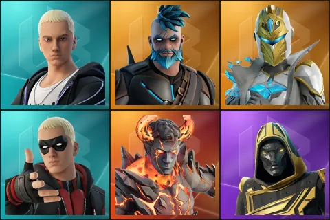 Slim Shady, Omegarok, Spectra Knight, Rap Boy, Heartbreak Ranger, Blitz Knight