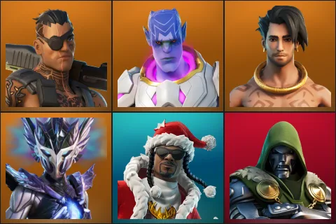 Joey, Kymera, Raz, Spire Assassin, Santa Dogg, Doctor Doom